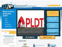 Tablet Screenshot of outsourceit2philippines.com